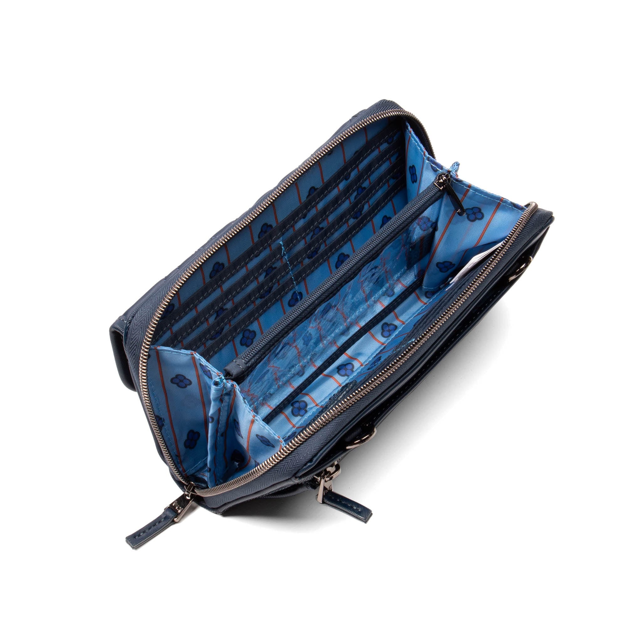 Kickflip SE Satin Luxe VL RFID Wallet - INDIGO BLUE - KickflipSE_SatinLuxe_IndigoBlue_06